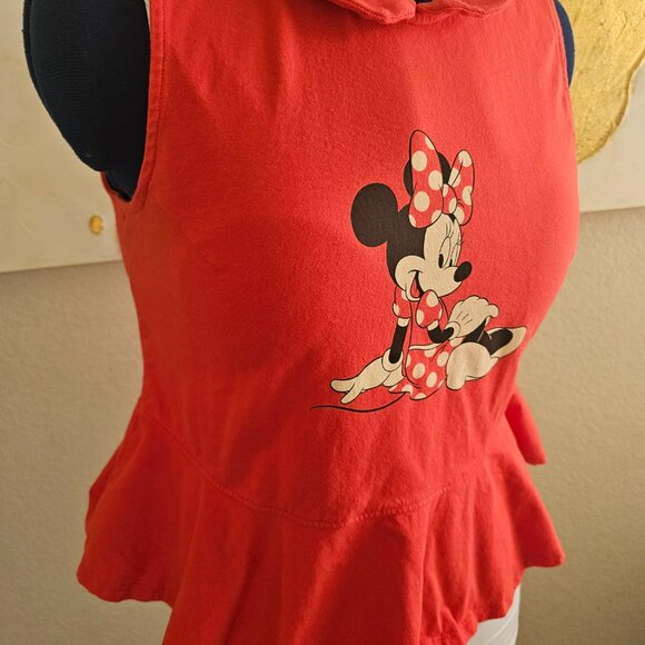 Red peplum minnie mouse top - Picture 2 of 6